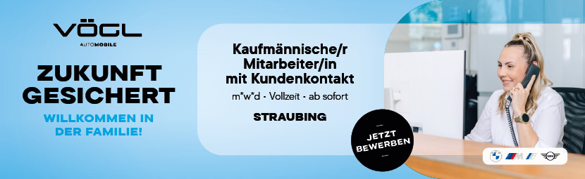 Kaufmännischer Mitarbeiter mit Kundenkontakt Straubing